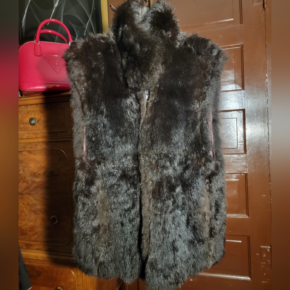 Dark Brown Fur Vest